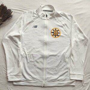 Boston Bruins 100 Centennial White Full Zip Jacket - Oversized Rare